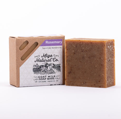 Rosemary Goat Milk Soap Bar for combination skin