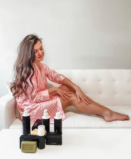 CALITHEA Organic Olive Oil Body Lotion with Aloe Vera & Avocado Oil - Hydrating Body Moisturizer