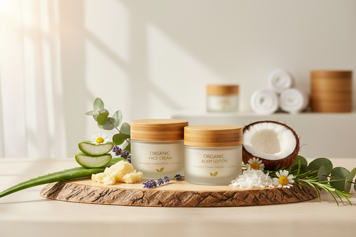 Organic Creams & Body Lotions