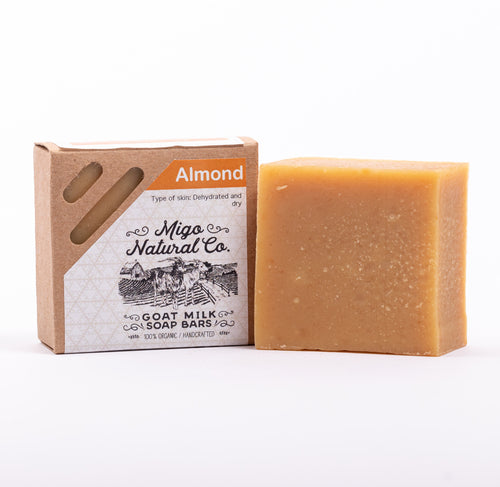 Almond Goat Milk Soap Bar for dry and mature skin