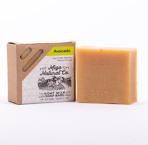 Avocado Goat Milk Soap Bar for face and body