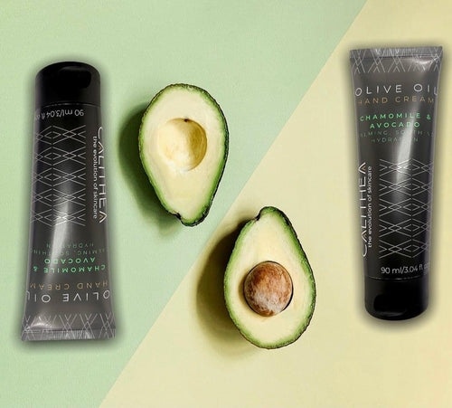 CALITHEA Organic Olive Oil Hand Cream with Chamomile & Avocado Oil - Soothing Hand Moisturizer