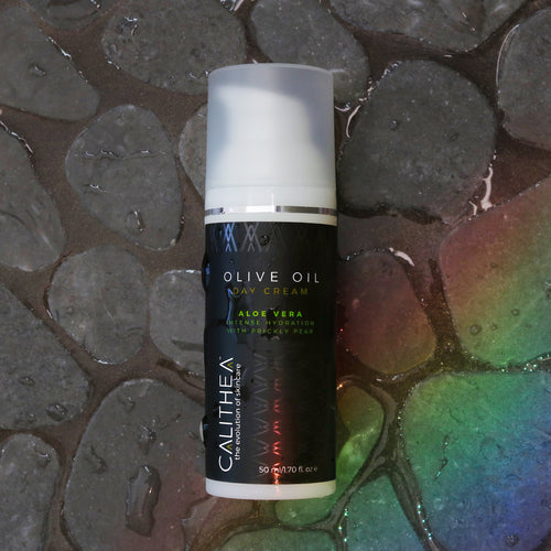 CALITHEA Organic Olive Oil Day Cream with Aloe Vera & Prickly Pear - Daily Face Moisturizer
