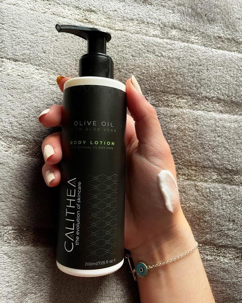 CALITHEA Organic Olive Oil Body Lotion with Aloe Vera & Avocado Oil - Hydrating Body Moisturizer